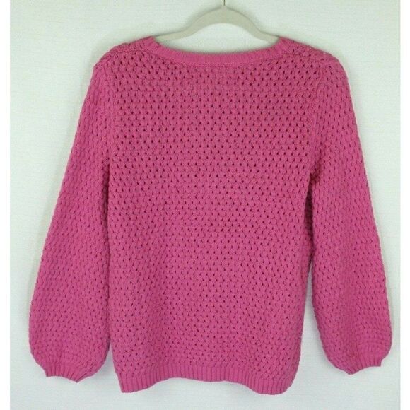 14th & Union Pink Sweater Long Sleeves Small PULLOVER - Picture 3 of 4